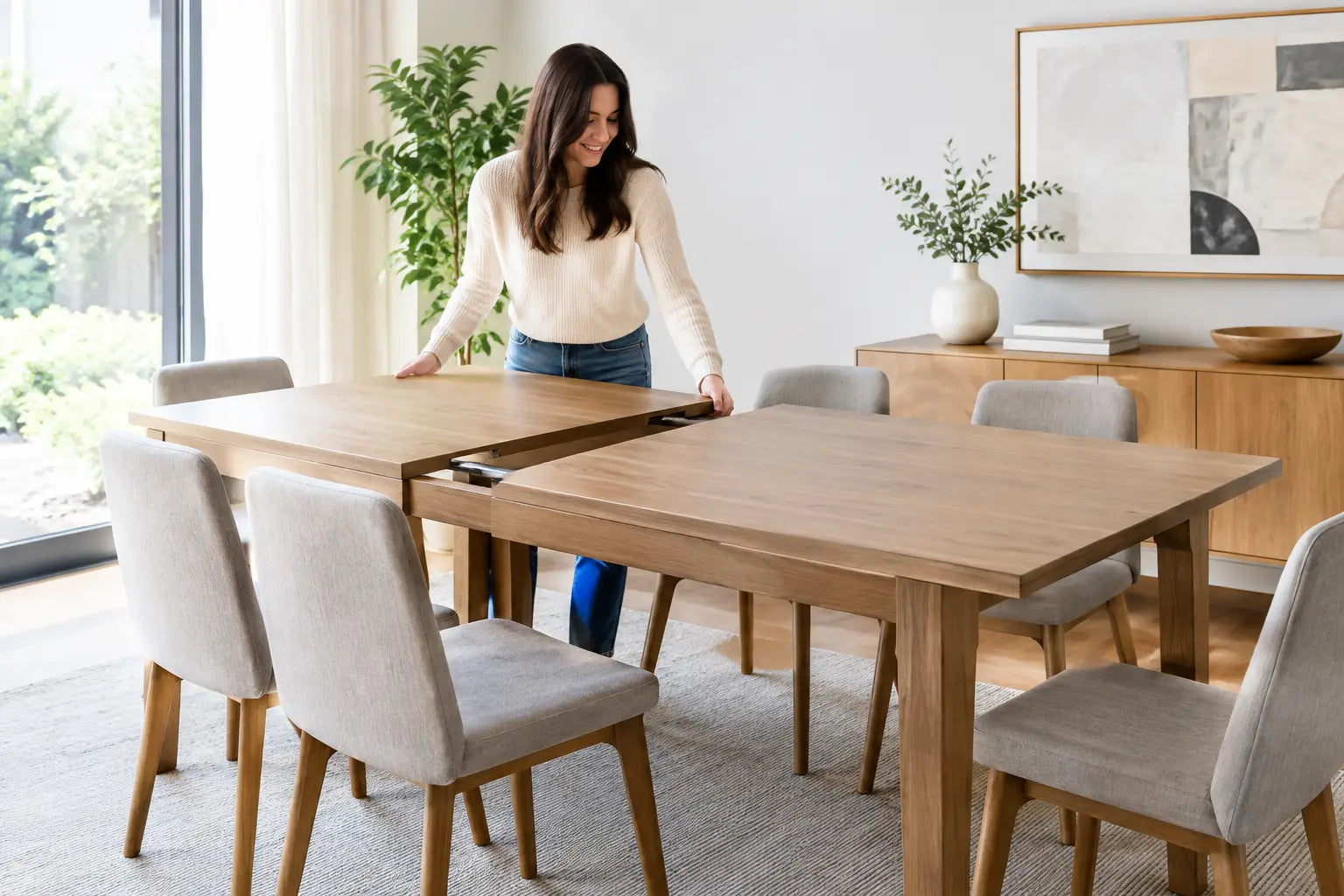 Mesa de comedor extensible para tu hogar