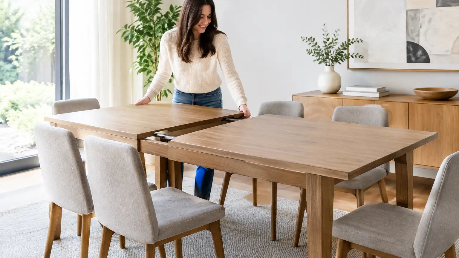 Mesa de comedor extensible para tu hogar