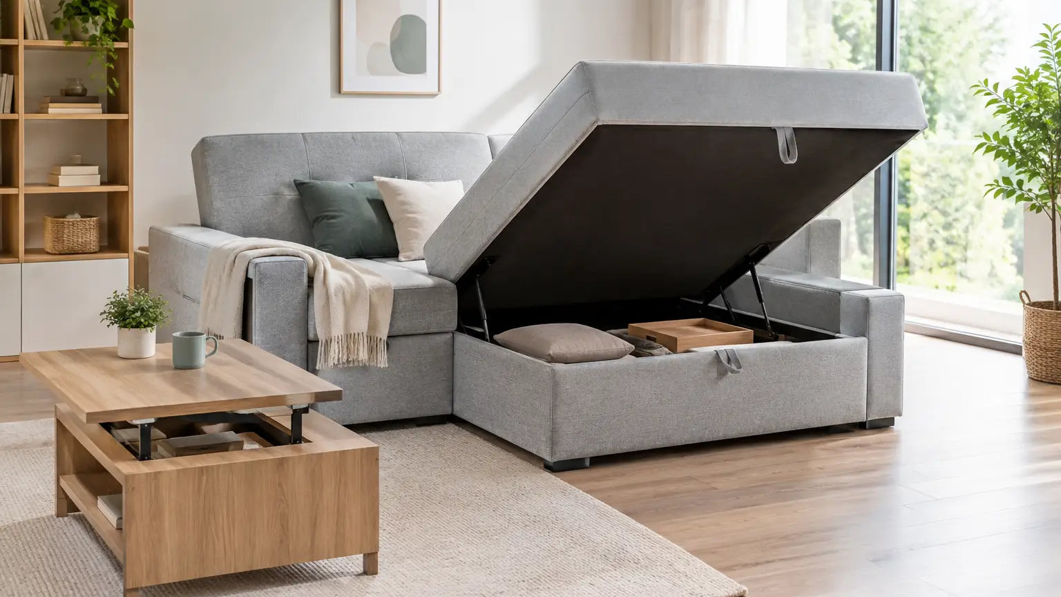 Muebles multifunción para ganar espacio en casa
