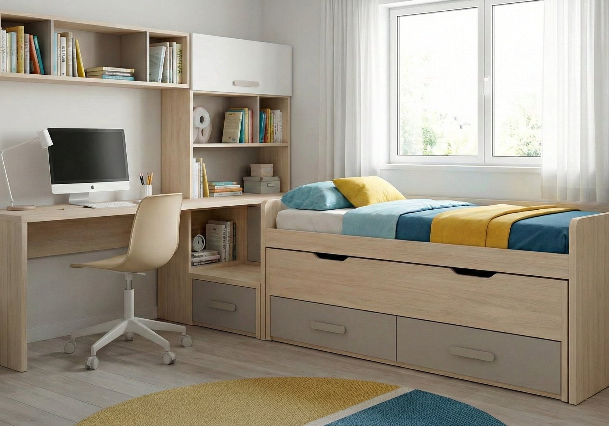 Como organizar una habitación juvenil pequeña paso a paso