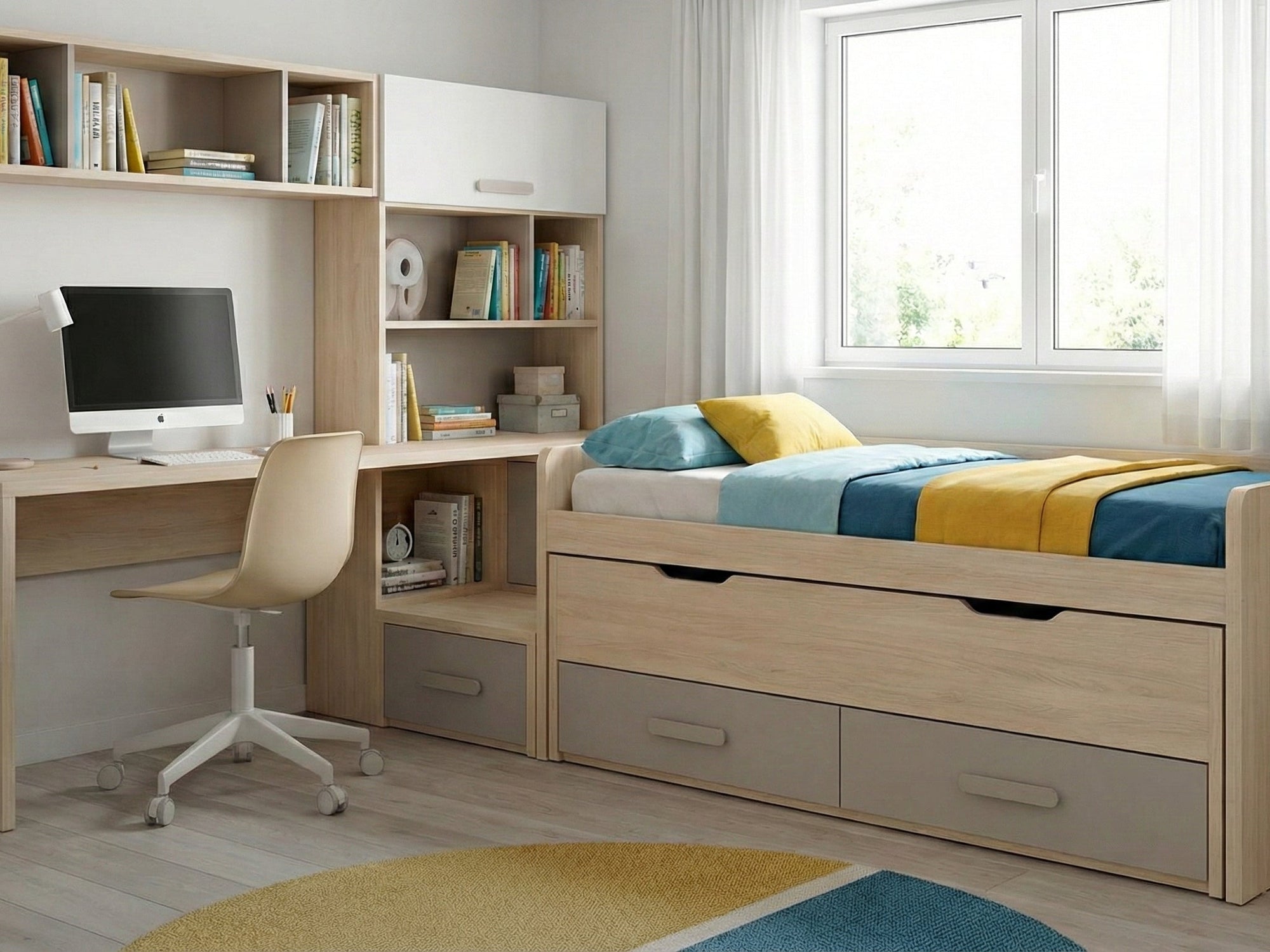Como organizar una habitación juvenil pequeña paso a paso
