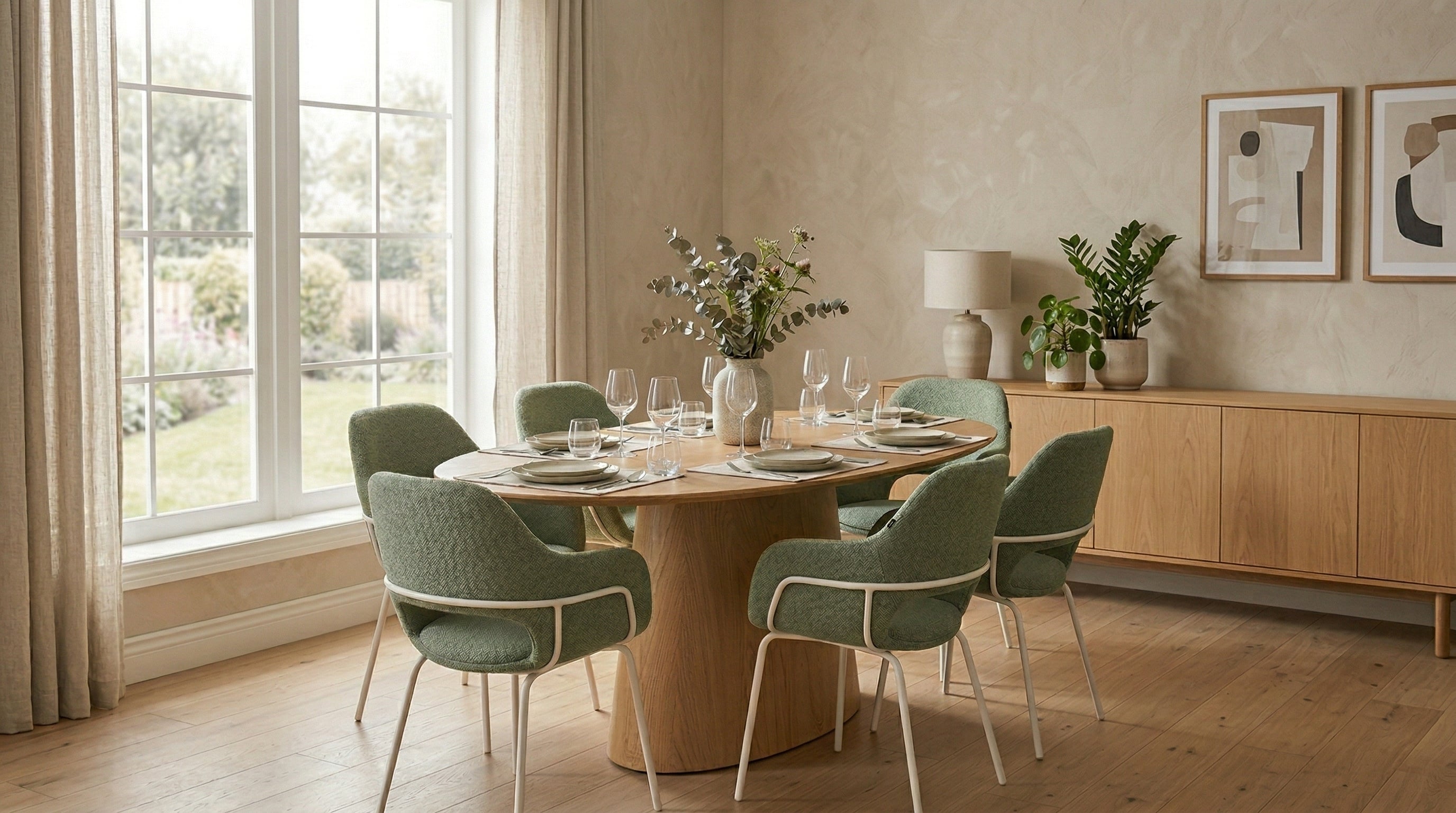 Cuánto mide una mesa para 6 personas Medidas exactas