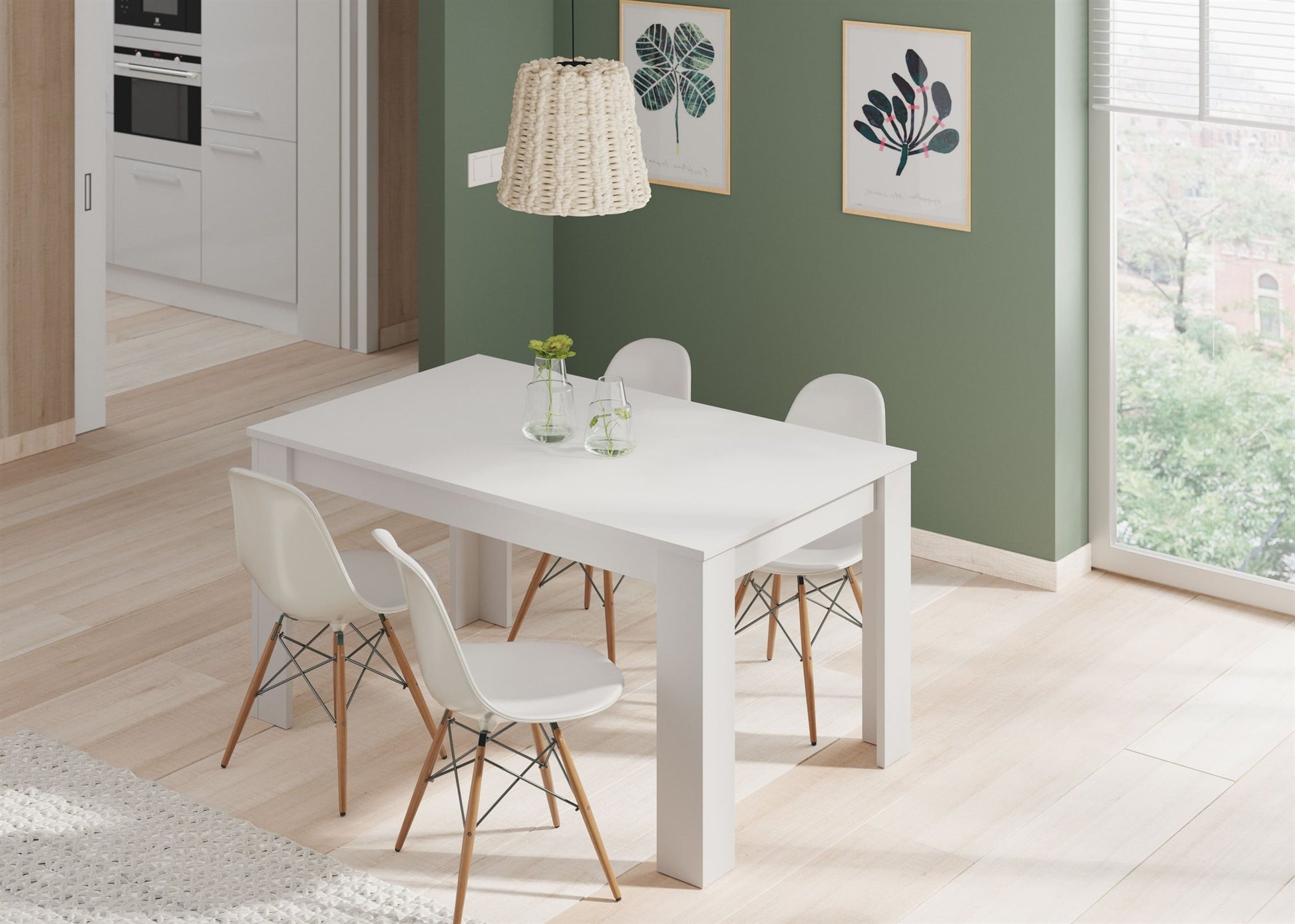Comprar Mesa Extensible Kendra 140-190x90cm online en KitMuebles