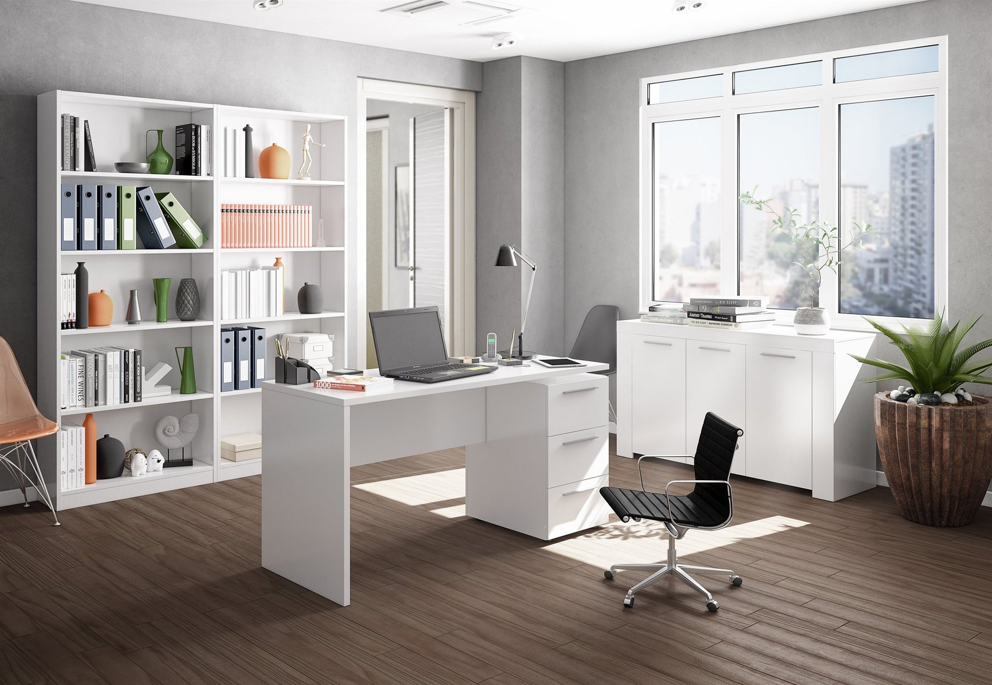 Comprar Escritorio con 3 Cajones Stylus online en KitMuebles