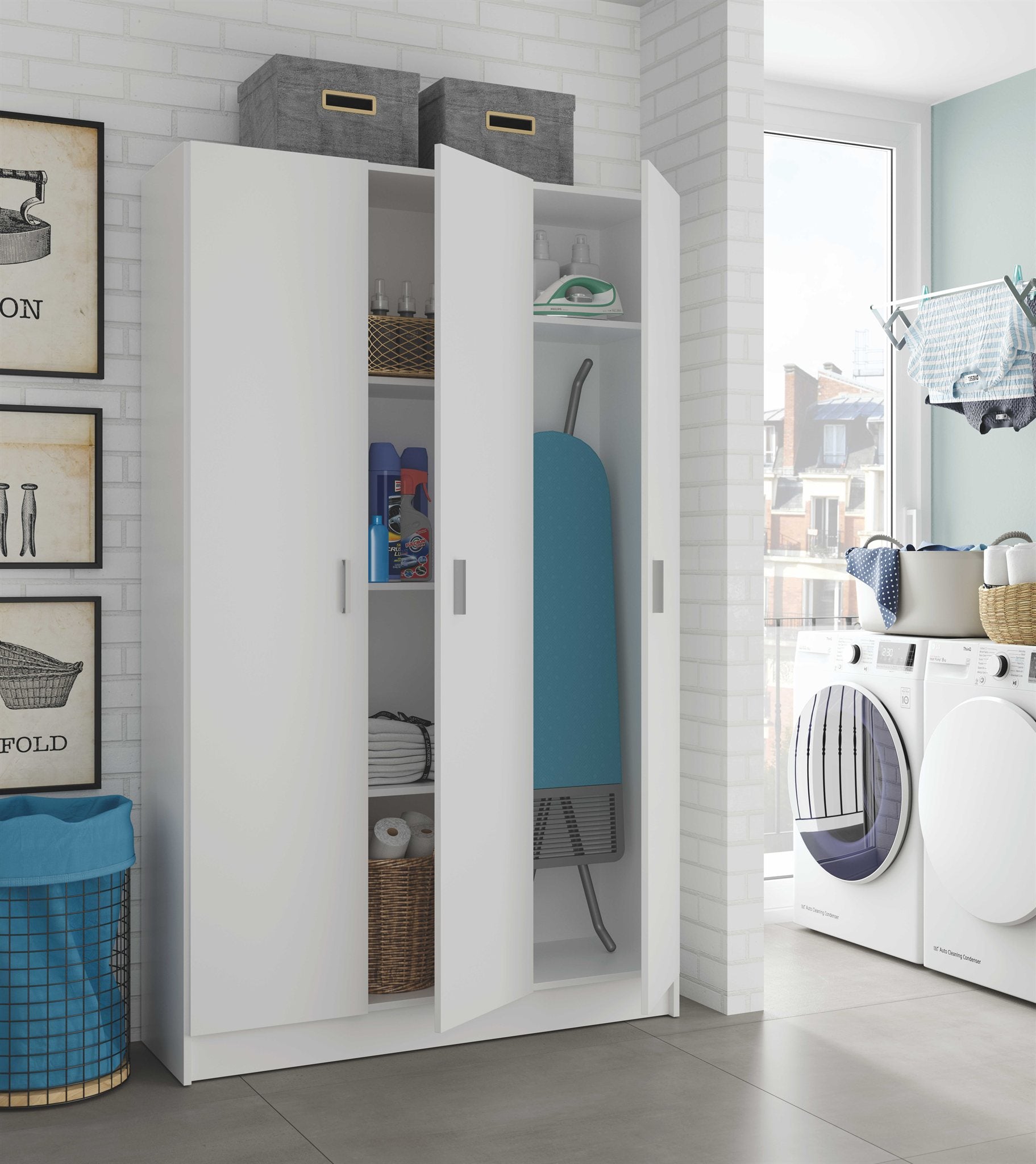 Comprar Armario Escobero 3 Puertas Use online en KitMuebles