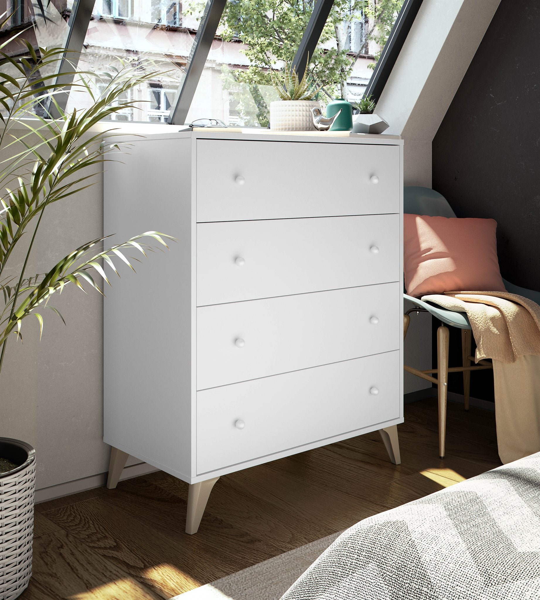 Comprar Cómoda con 4 cajones Sweet online en KitMuebles
