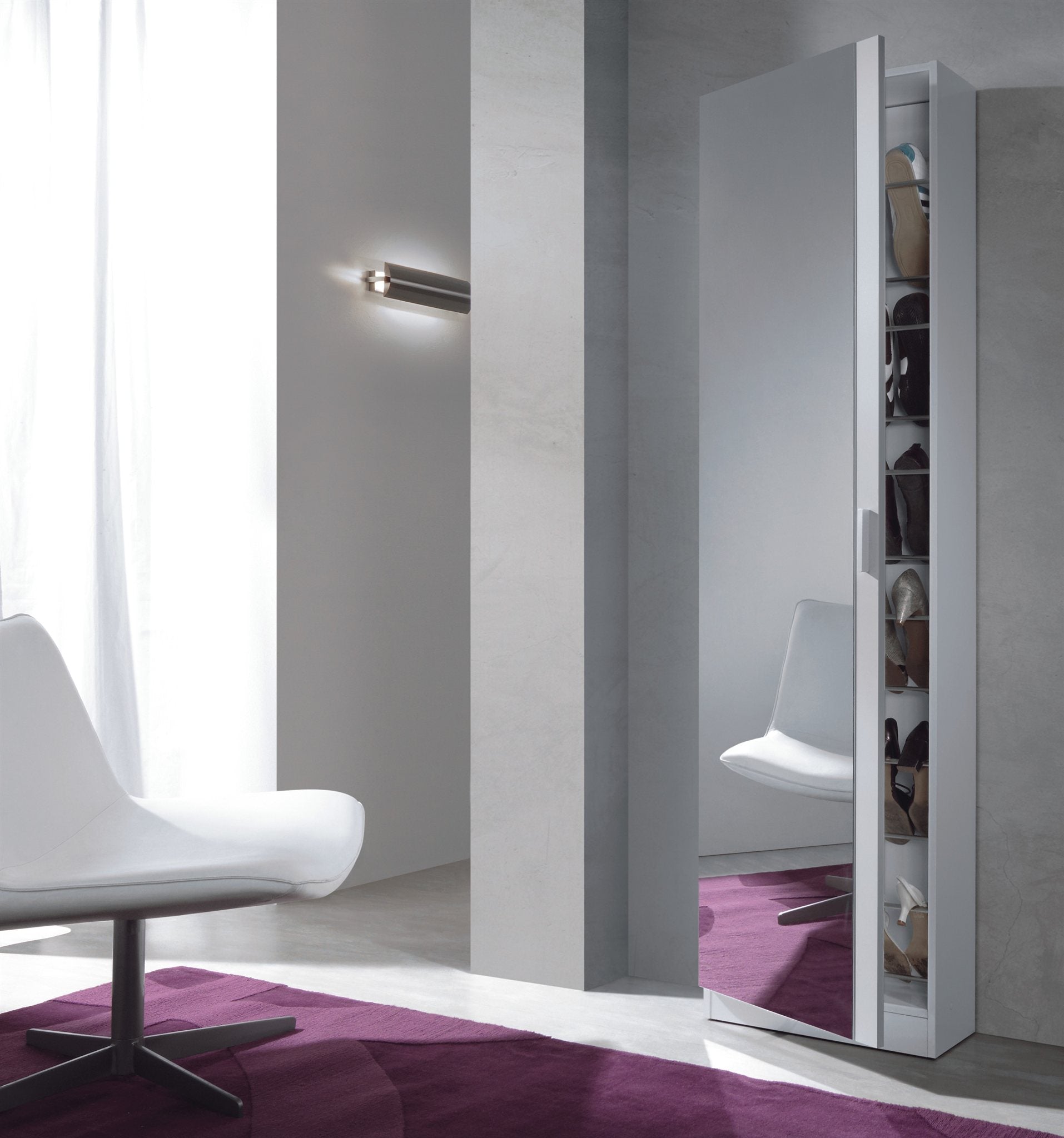 Comprar Zapatero con Espejo Lumina online en KitMuebles