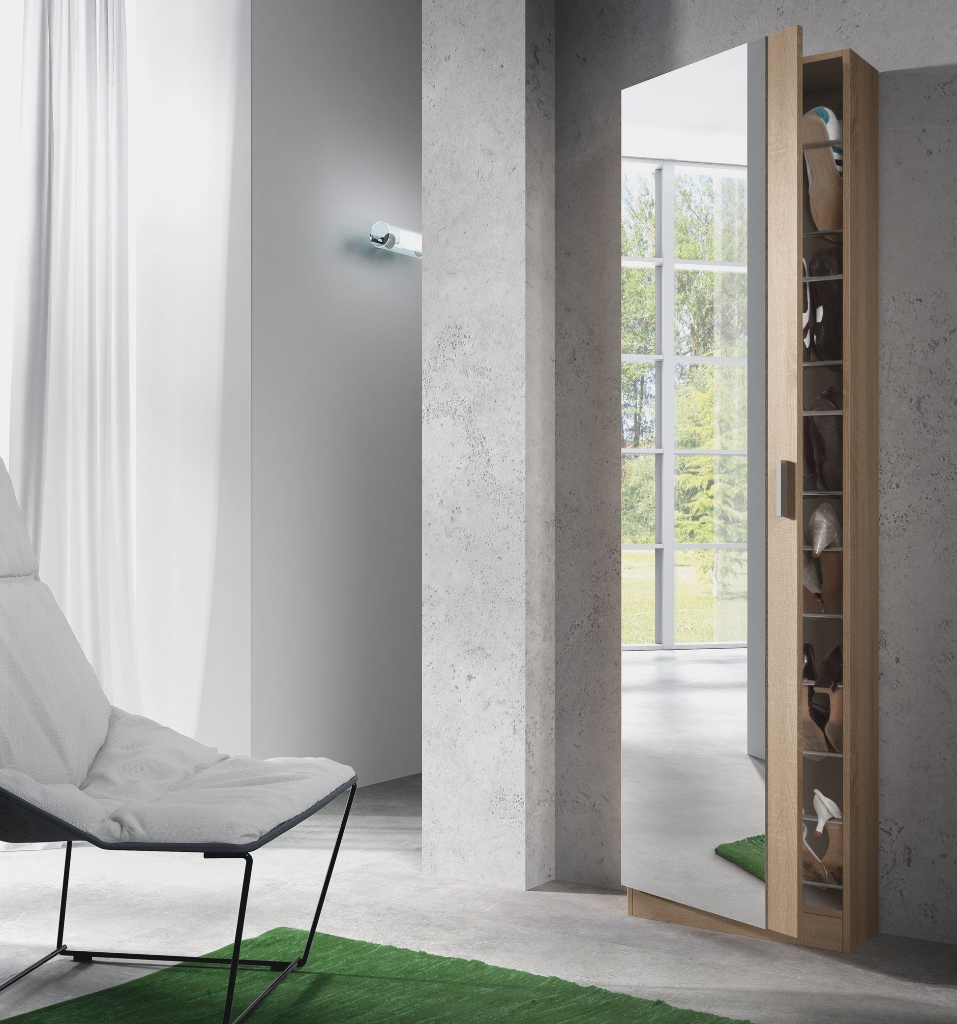 Zapatero con Espejo Lumina