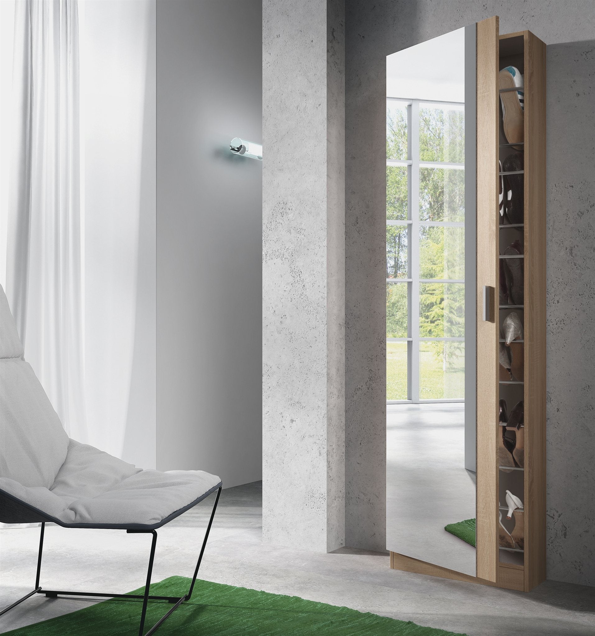 Comprar Zapatero con Espejo Lumina online en KitMuebles