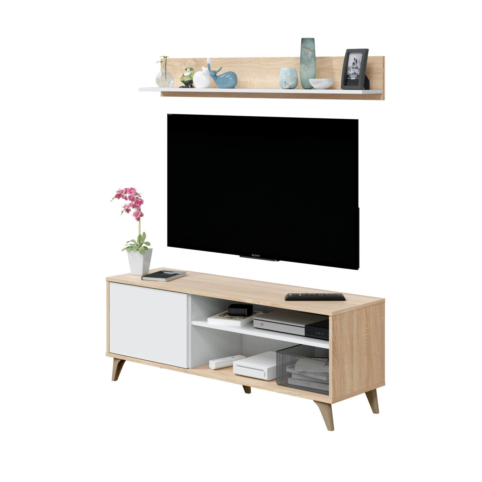 Mueble TV con Estante Kikua Plus