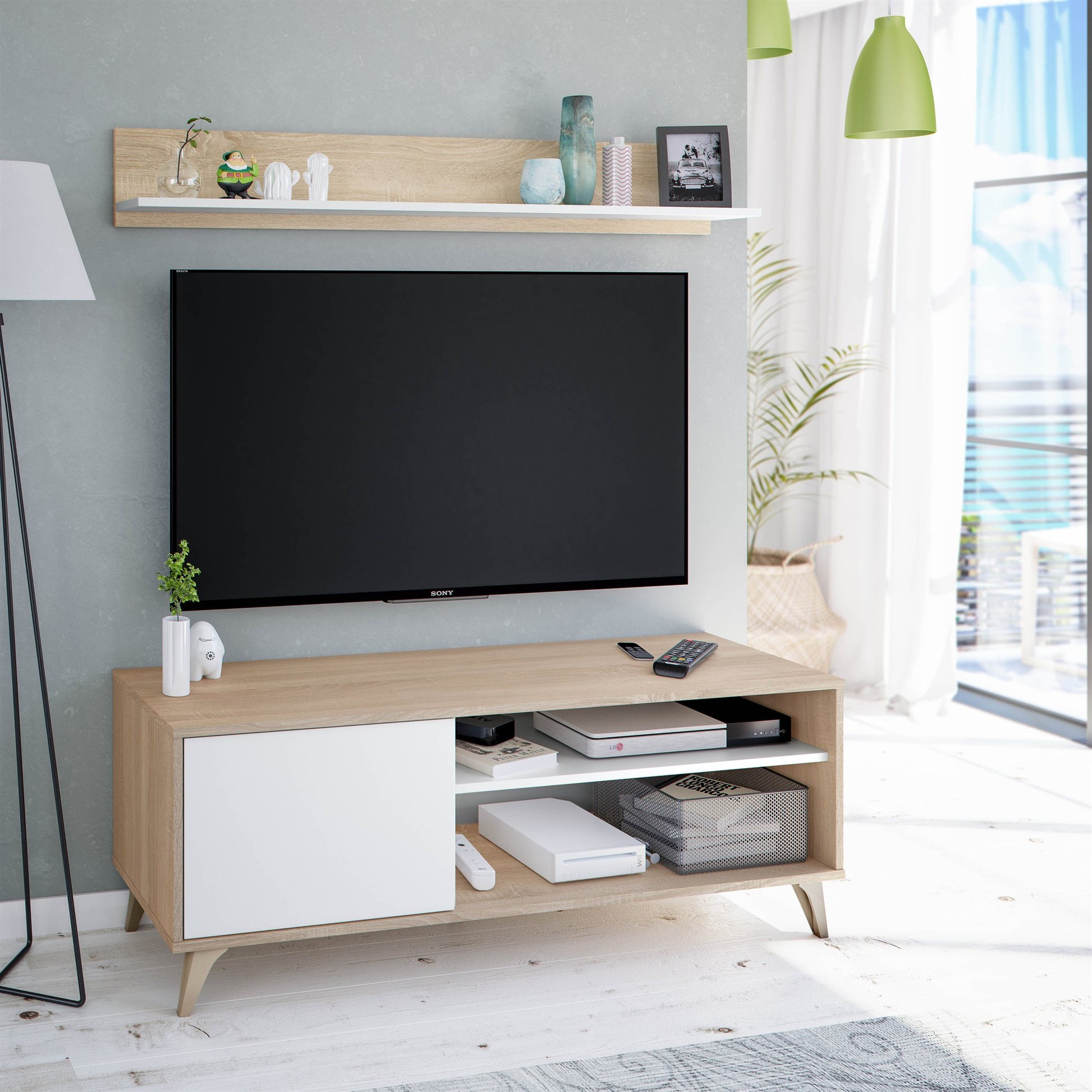Comprar Mueble TV con Estante Kikua Plus online en KitMuebles