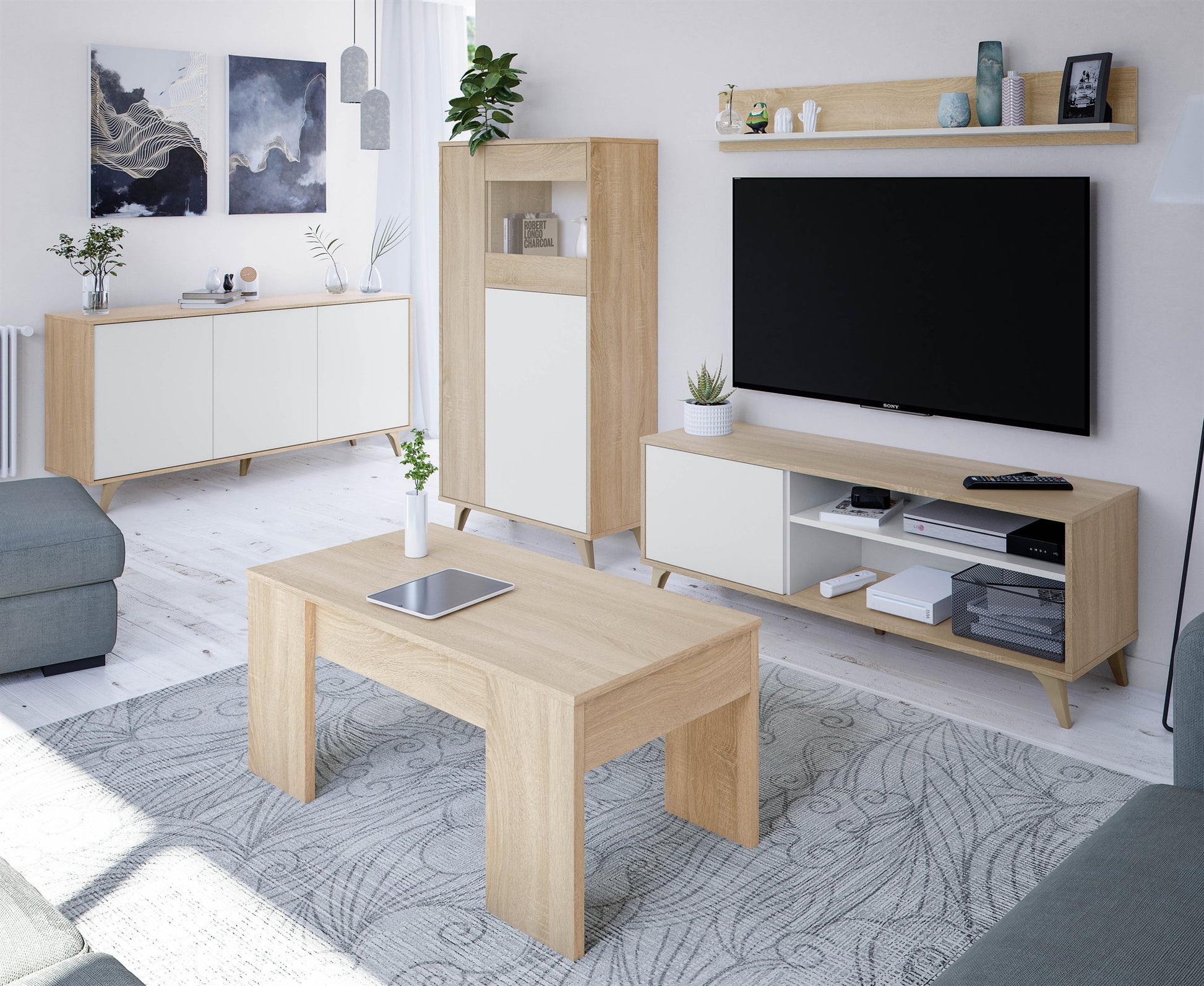 Comprar Mueble TV con Estante Kikua Plus online en KitMuebles