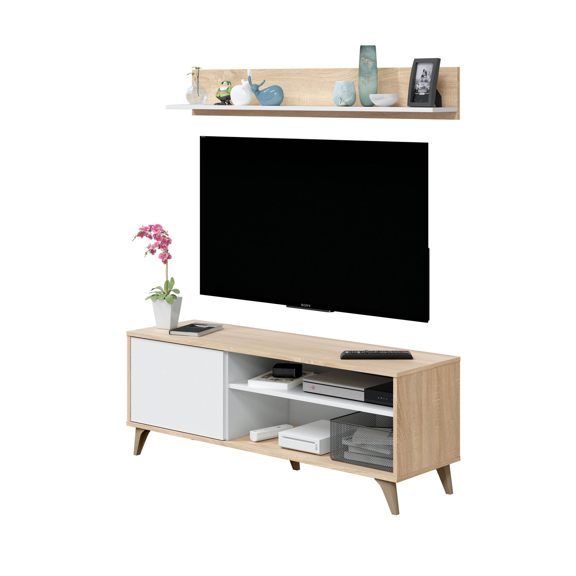 Comprar Mueble TV con Estante Kikua Plus online en KitMuebles
