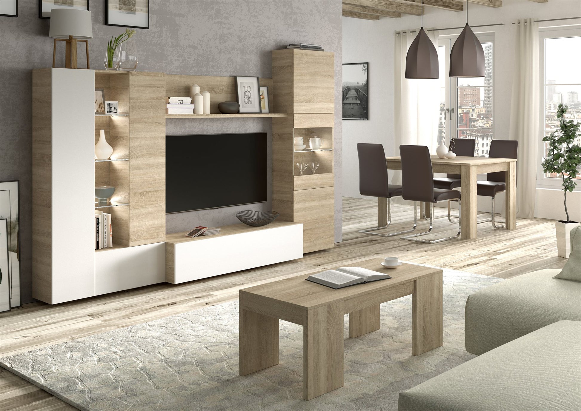 Comprar Mueble de Salón Essential 260cm online en KitMuebles