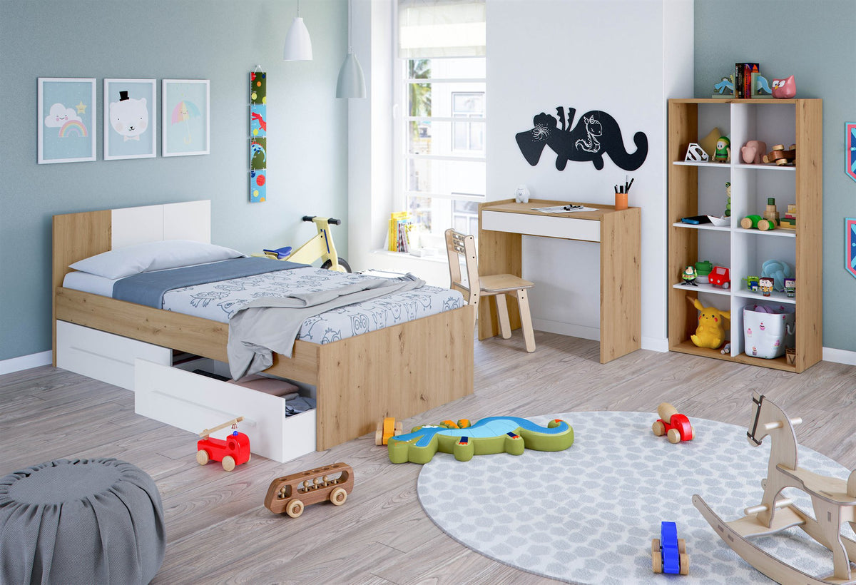 Comprar Cama Juvenil con Cabezal Noa online en KitMuebles