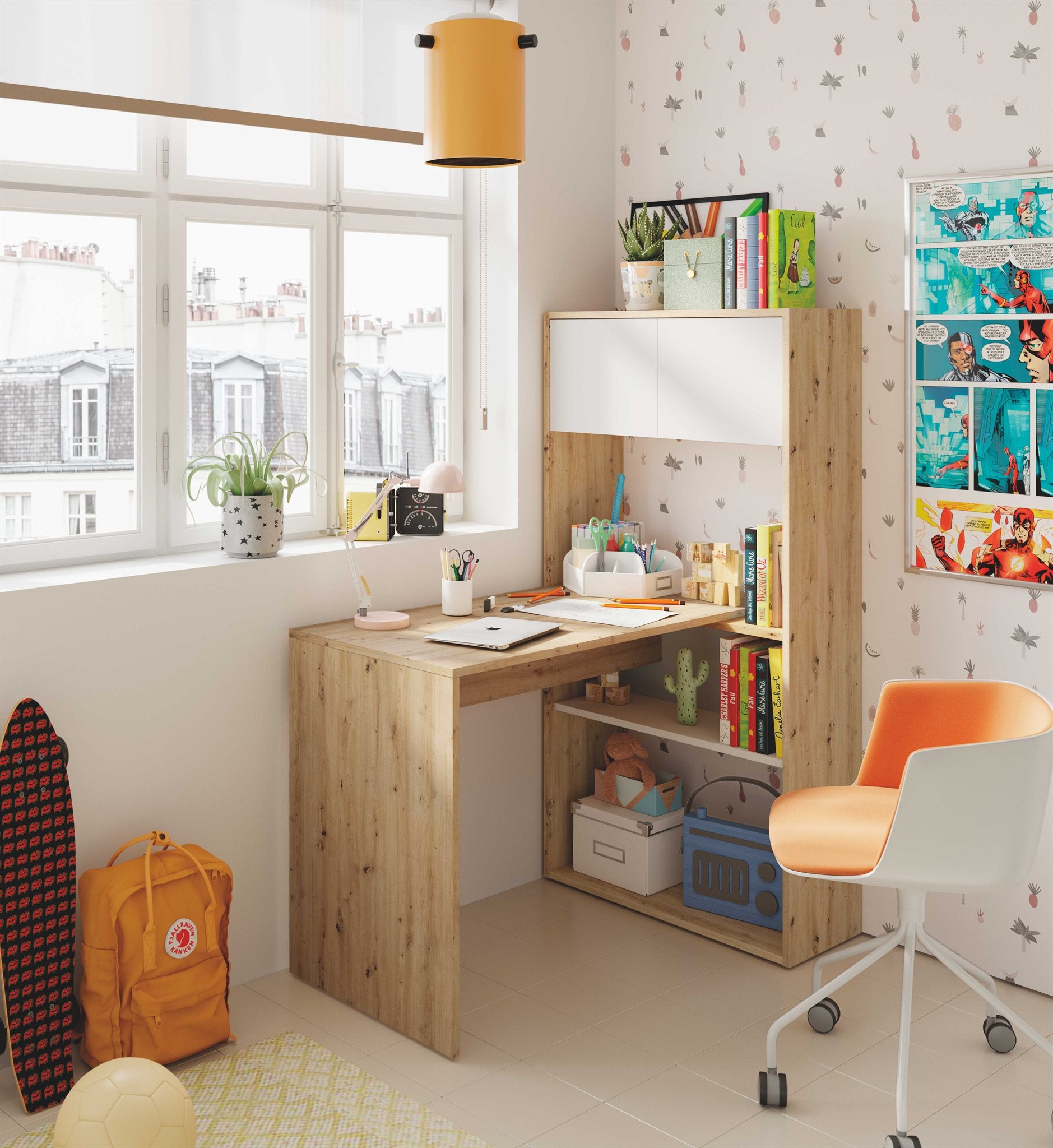 Comprar Escritorio con Estantería Duo online en KitMuebles