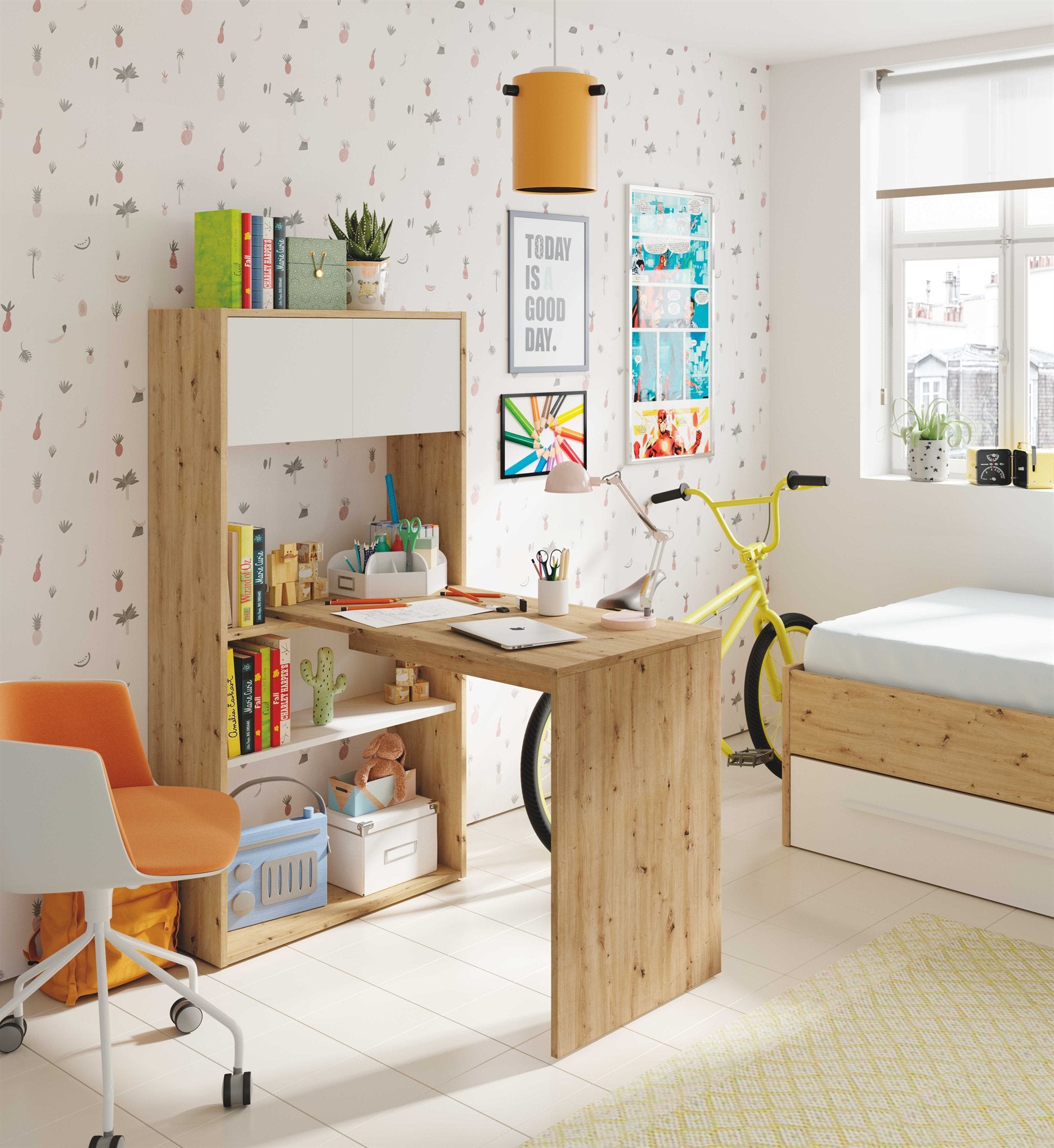 Comprar Escritorio con Estantería Duo online en KitMuebles
