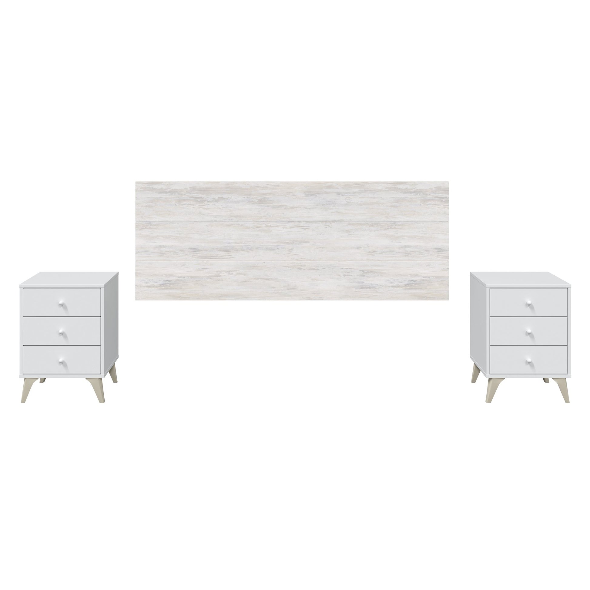 Comprar Cabezal con 2 Mesitas Sweet online en KitMuebles