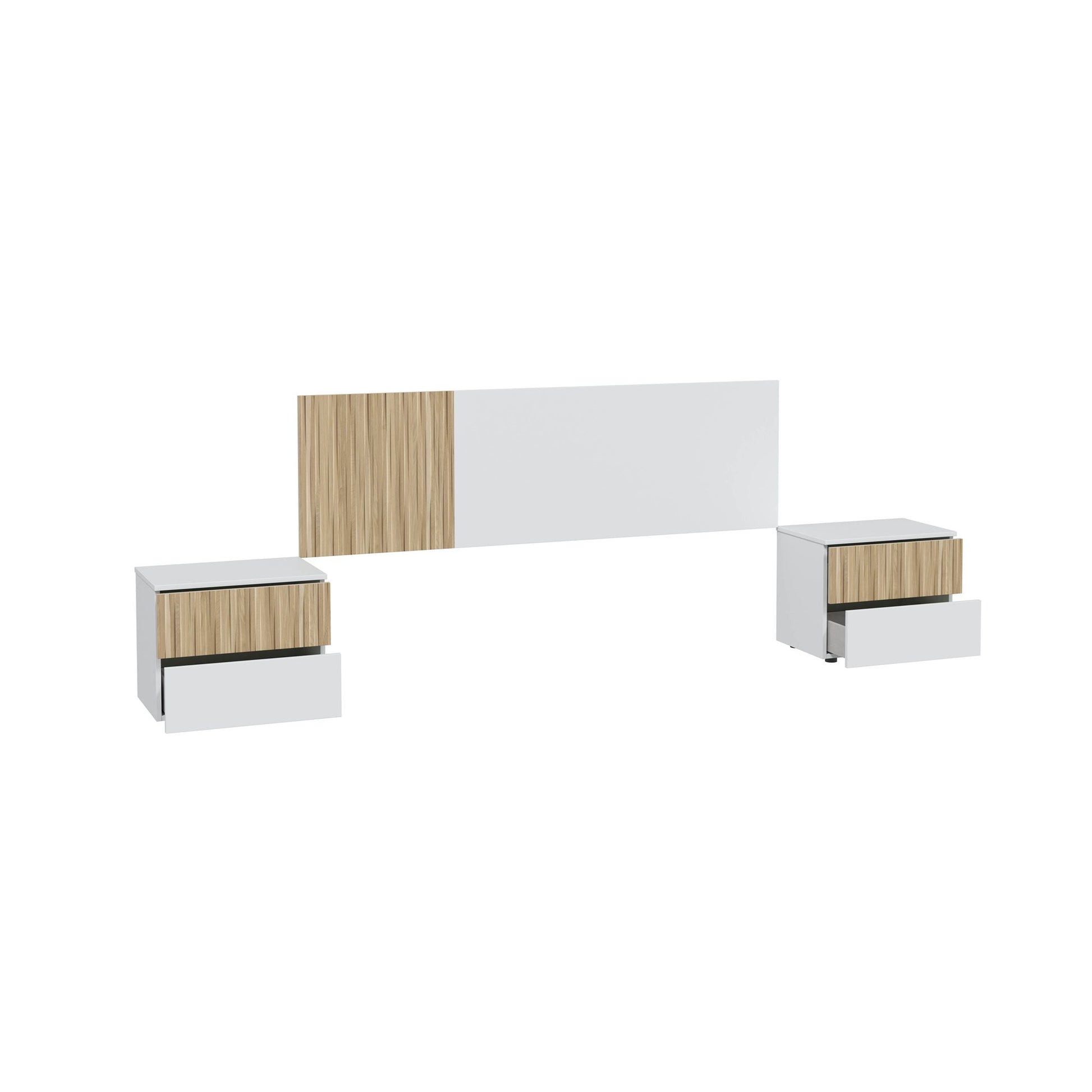 Comprar Cabezal con 2 Mesitas Ethna online en KitMuebles