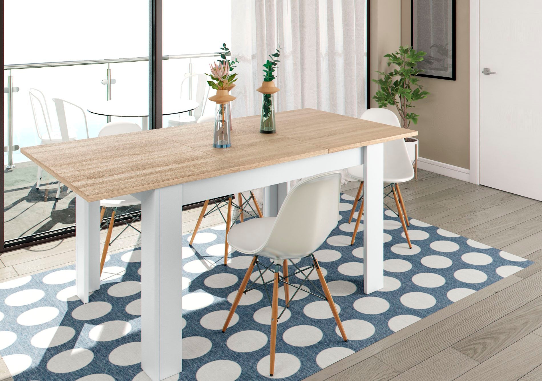 Comprar Mesa Extensible Kendra 140-190x90cm online en KitMuebles