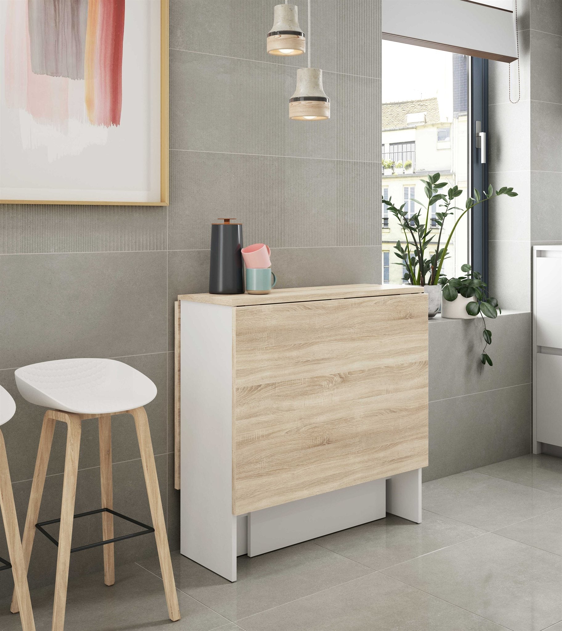 Comprar Mesa con Alas Abatibles Fly 140-31cm online en KitMuebles