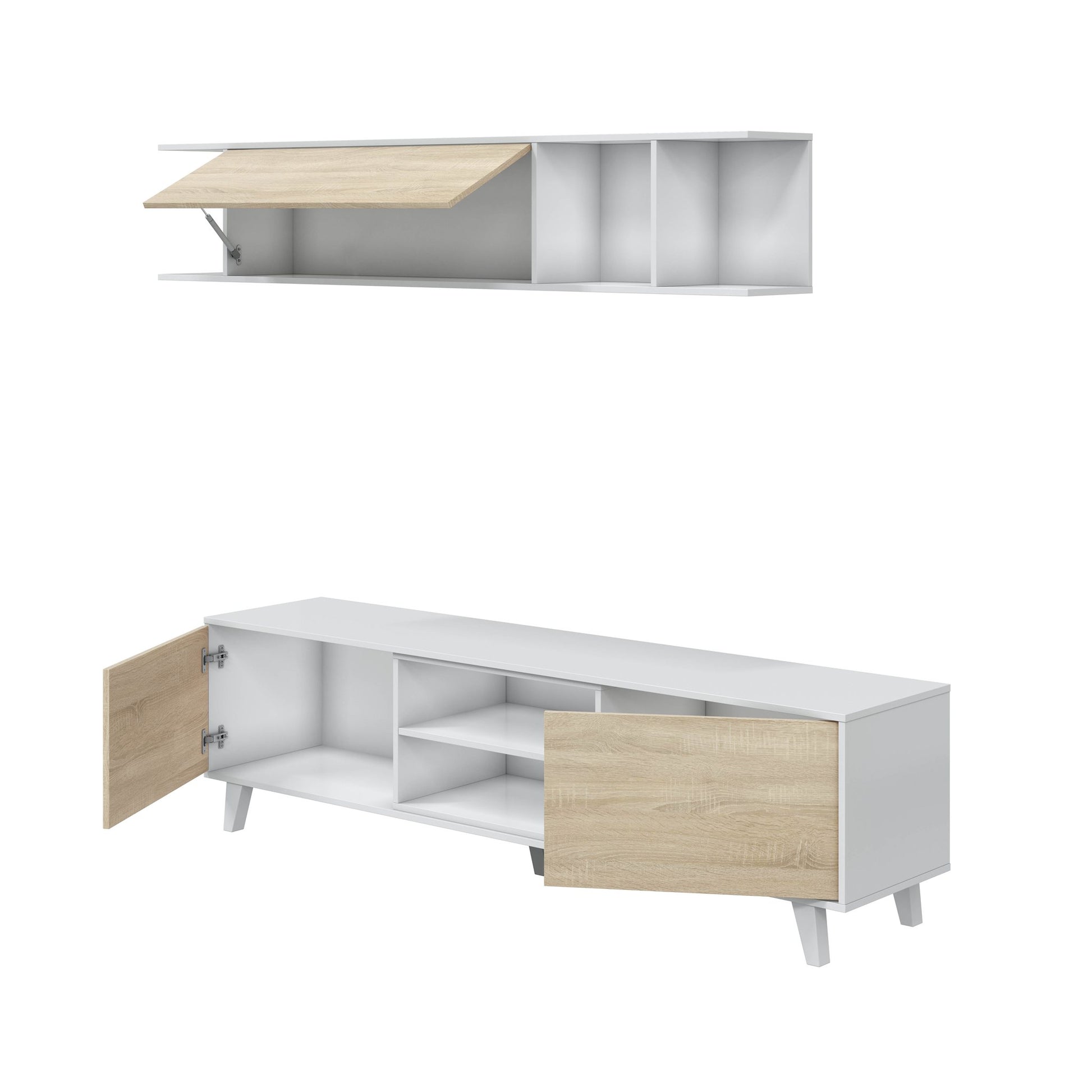 Comprar Módulo de TV + Estante Zaiken Plus online en KitMuebles