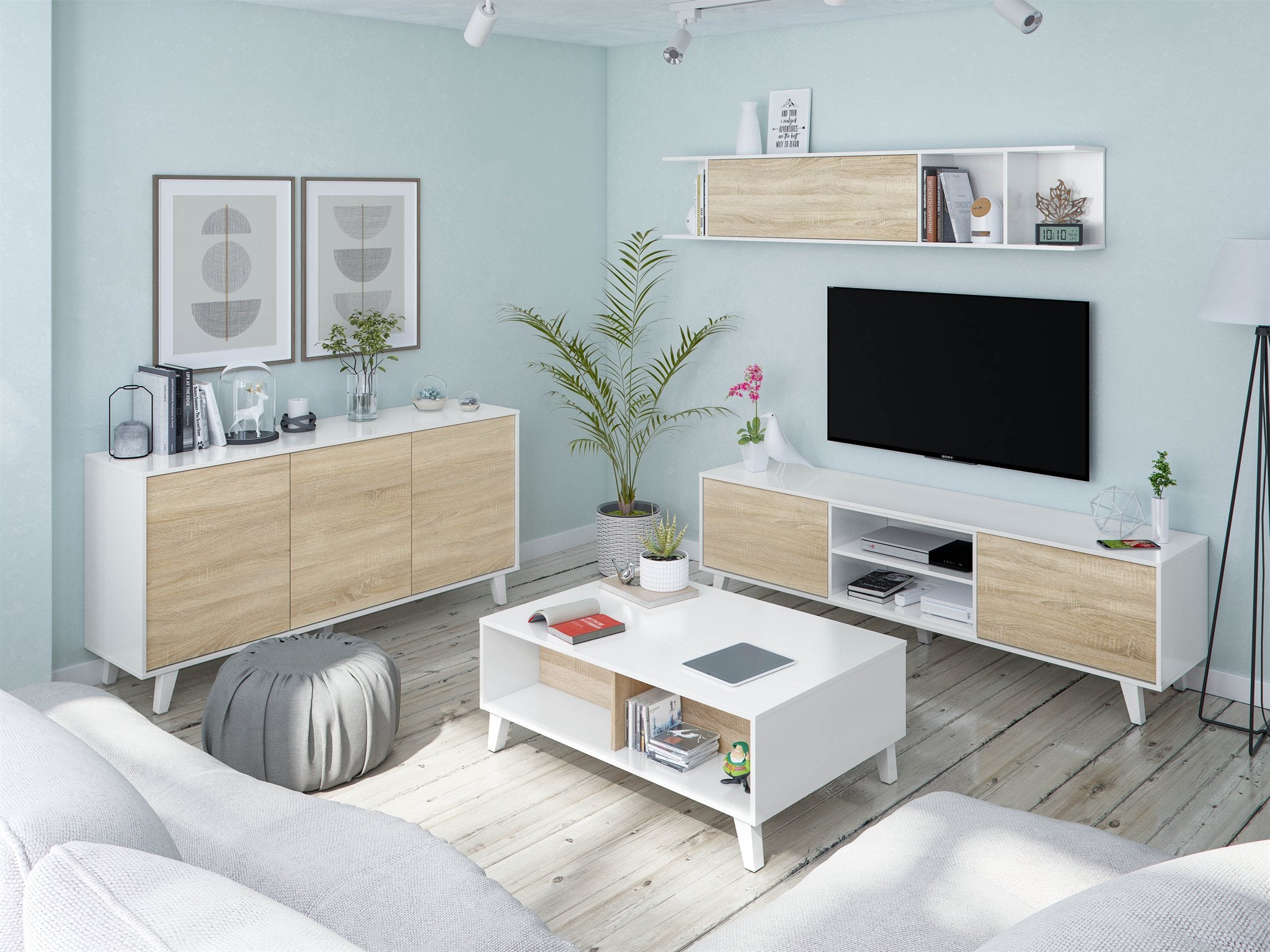 Módulo de TV + Estante Zaiken Plus