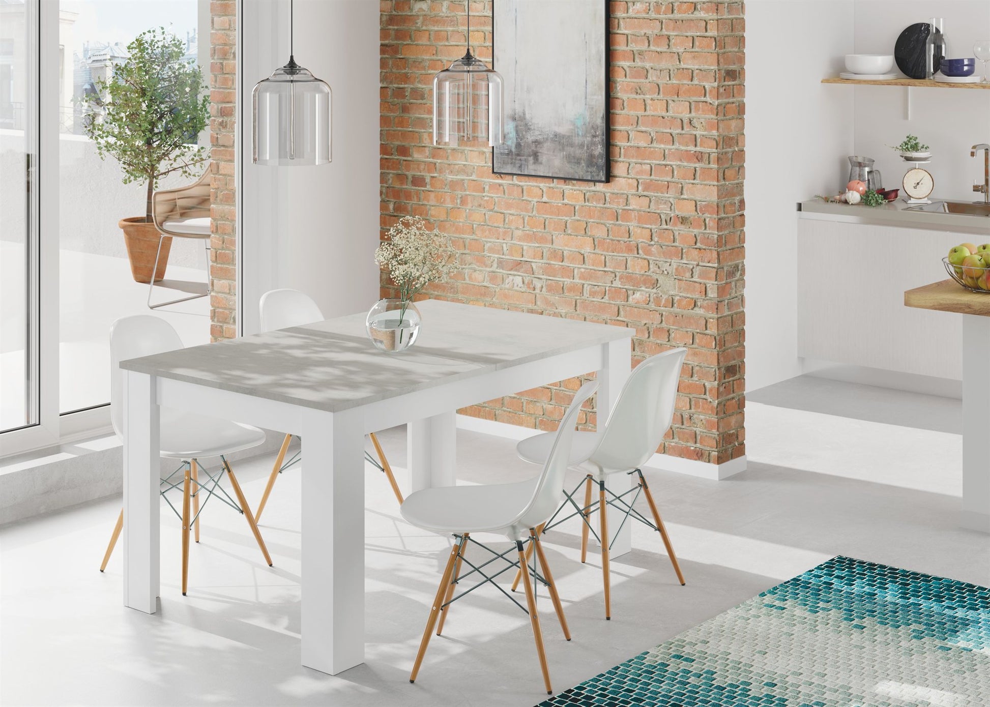 Comprar Mesa Extensible Kendra 140-190x90cm online en KitMuebles