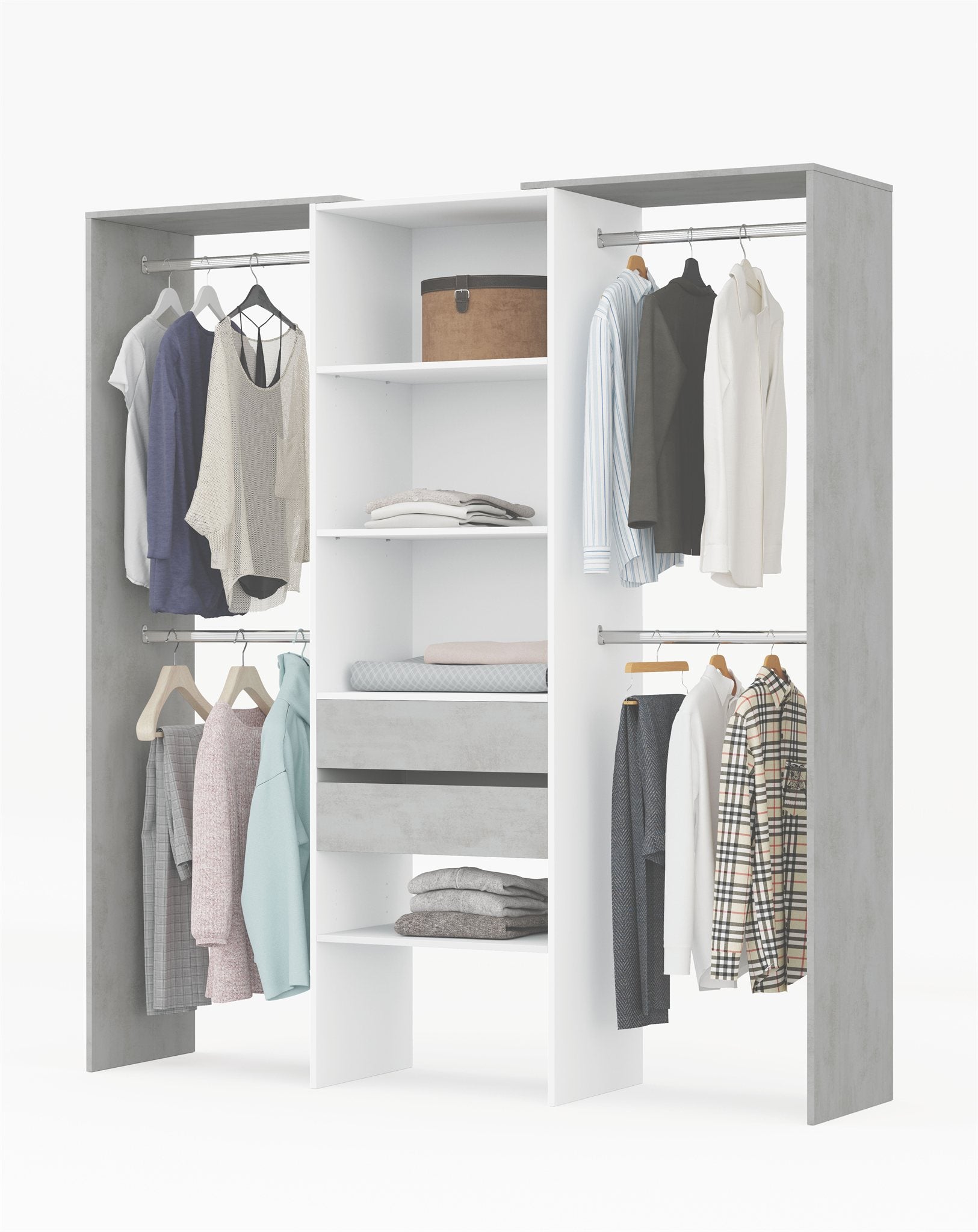 Comprar Armario-Vestidor con Estanteria Jens 179cm online en KitMuebles