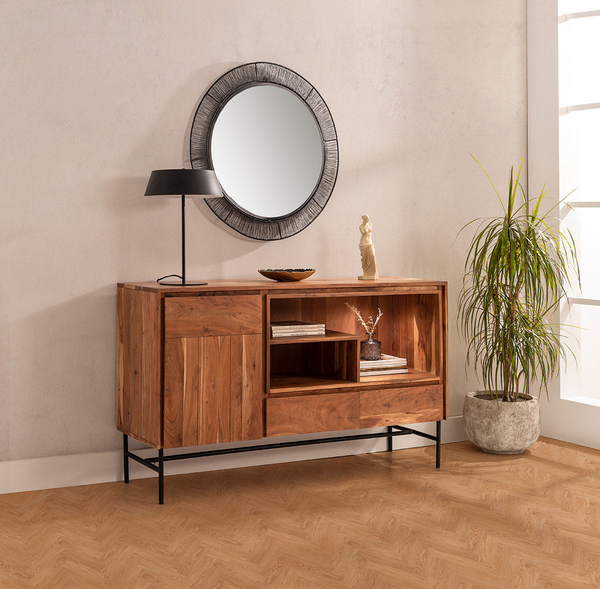 Aparador Acacia 140x40x80cm