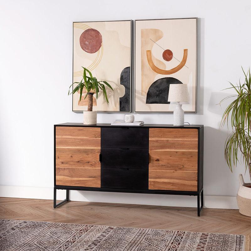 Aparador Ebony 140x40x80cm
