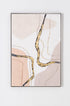 Cuadro abstracto "Valley" en relieve, tonos tierra y oro. Arte moderno de 80x120 cm con textura esculpida ideal para decoración minimalista.