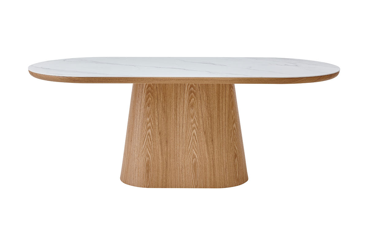 Comprar Mesa Fija Ovala 200x90x75cm online en KitMuebles