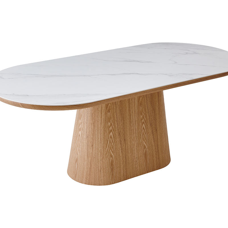 Mesa Fija Ovala 200x90x75cm