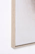 Set de 2 cuadros Mantra minimalistas zen, relieve tridimensional sobre lienzo, fibra natural y marco metal. Ideal estilo nórdico, japandi.