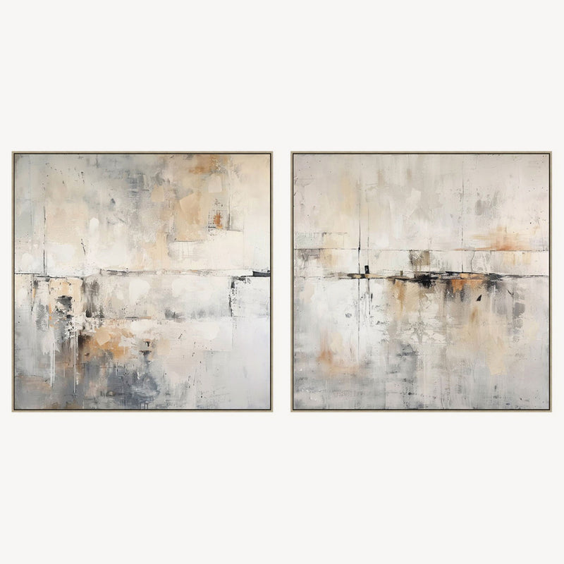 Set 2 Cuadros Tundra 80x80cm