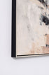 Set de 2 cuadros abstractos "Graphite" estilo matérico con empastes en relieve. Marco metálico. Medidas 160x80 cm.