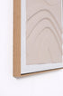 Set 2 cuadros Arcadia minimalista, diseño mediterráneo geométrico, lienzo alta calidad, relieve, tonos tierra y blanco roto.
