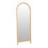 Espejo cuerpo entero Zenith de diseño arco, marco robusto madera de roble 60x160 cm. Ideal para vestidores, dormitorio o recibidor, estilo moderno.