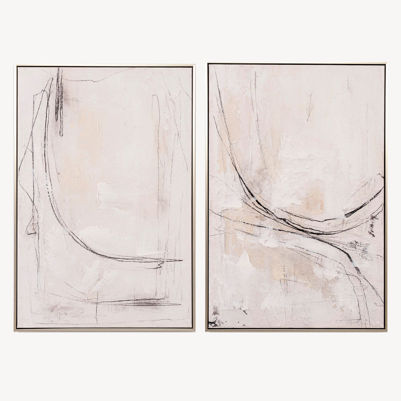 Set 2 Cuadros Marble 60x90cm