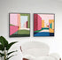 Comprar Set 2 Cuadros District 80x80cm online en KitMuebles