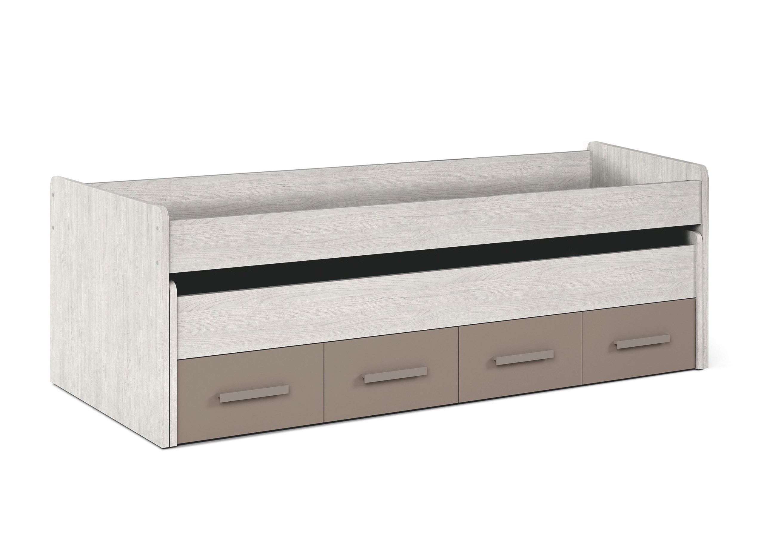 Cama Doble con 2 Cajones y Somier Ares Plus