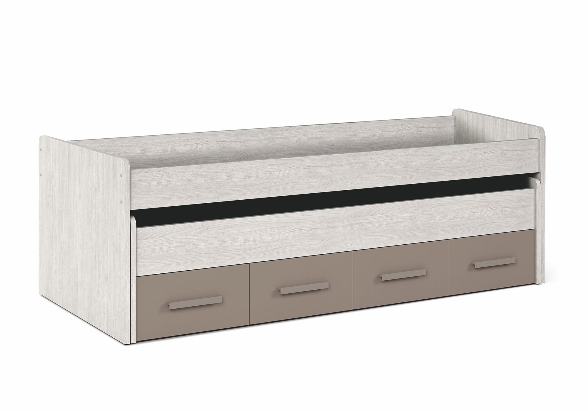 Comprar Cama Doble con 2 Cajones y Somier Ares Plus online en KitMuebles