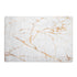 Alfombra Bel Air de lujo, diseño mármol blanco con vetas doradas, 100% PES, antideslizante, para salón moderno.