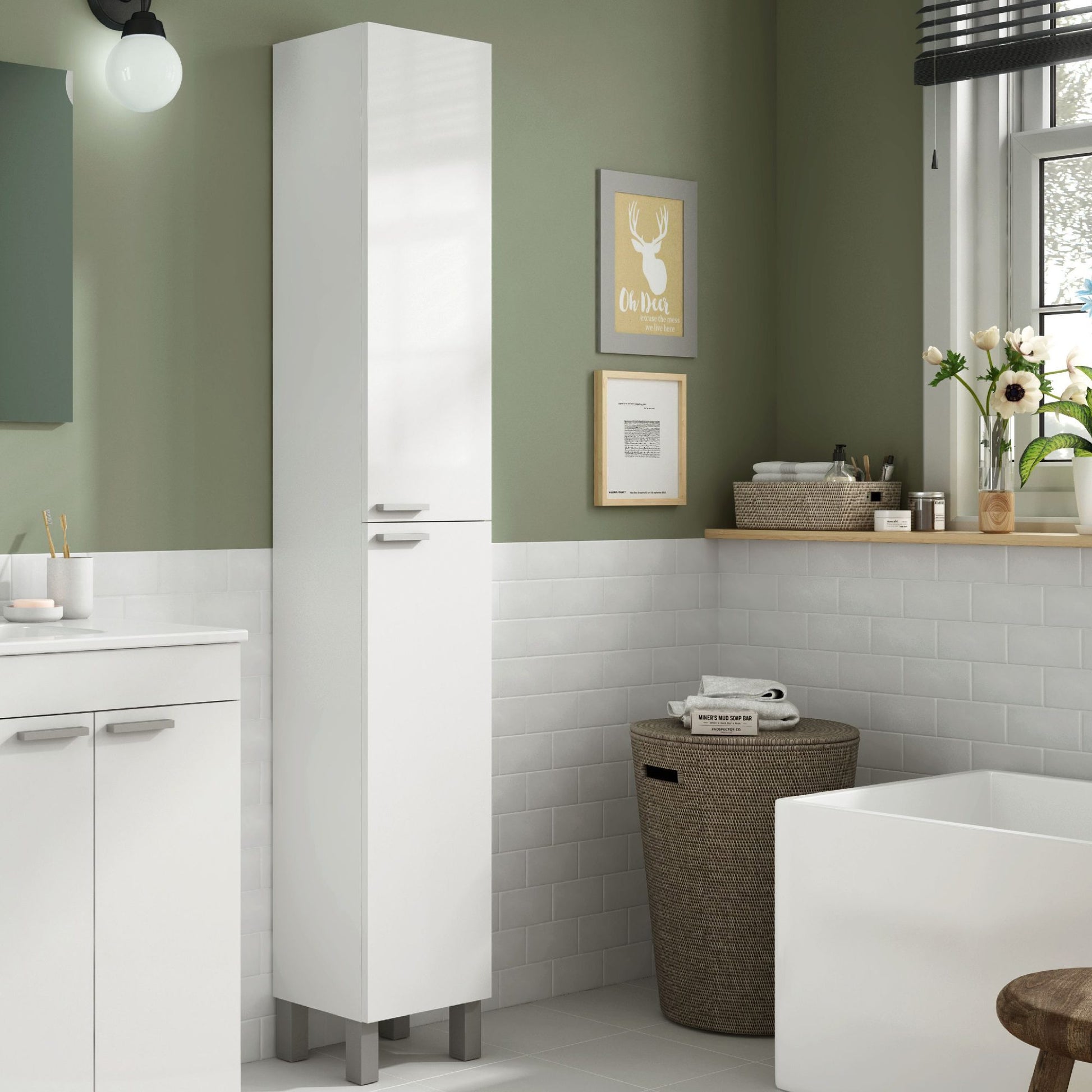 Columna de Baño Suspendida 2 Puertas Koncept