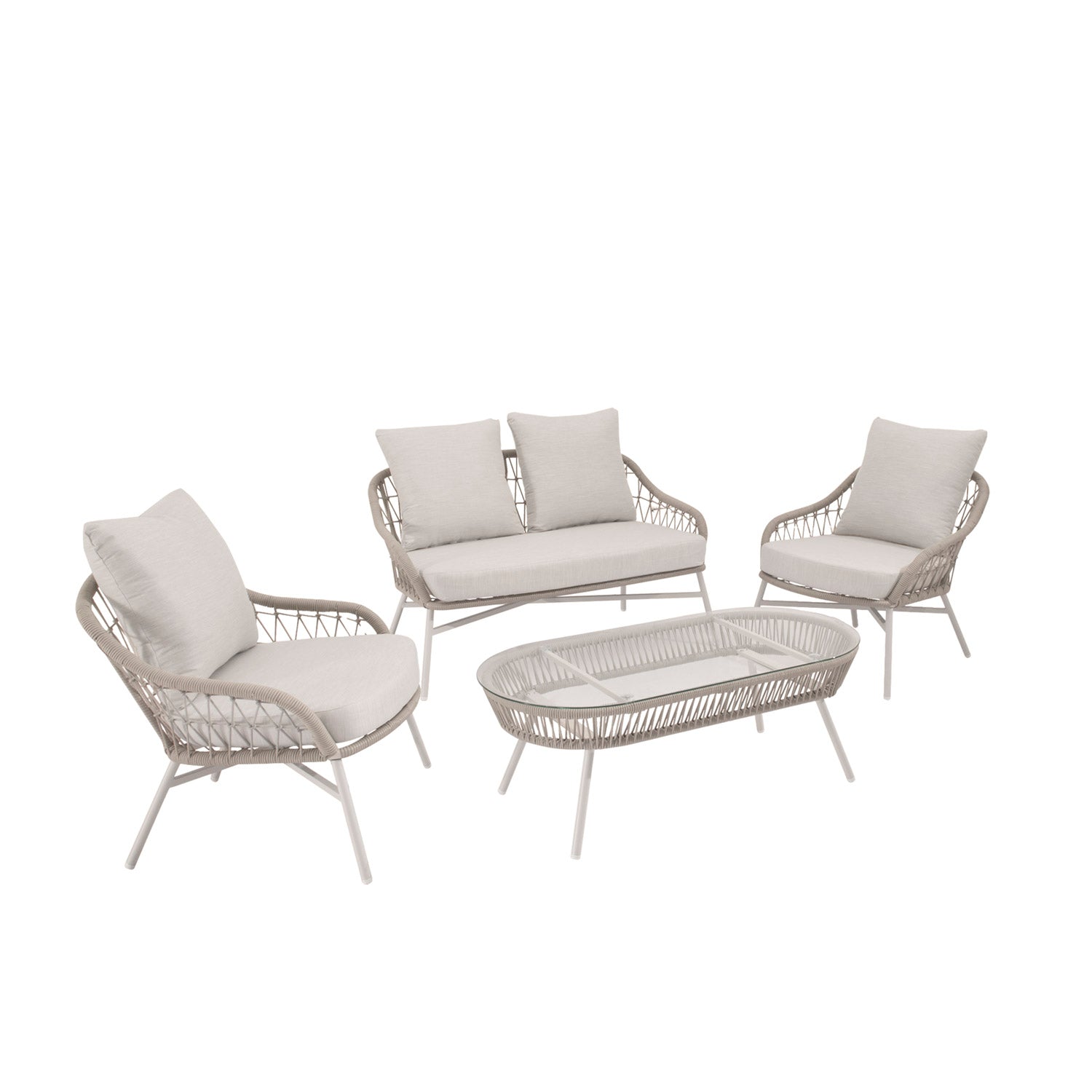 Set Salonica Sofa+Sillones+Mesa Centro
