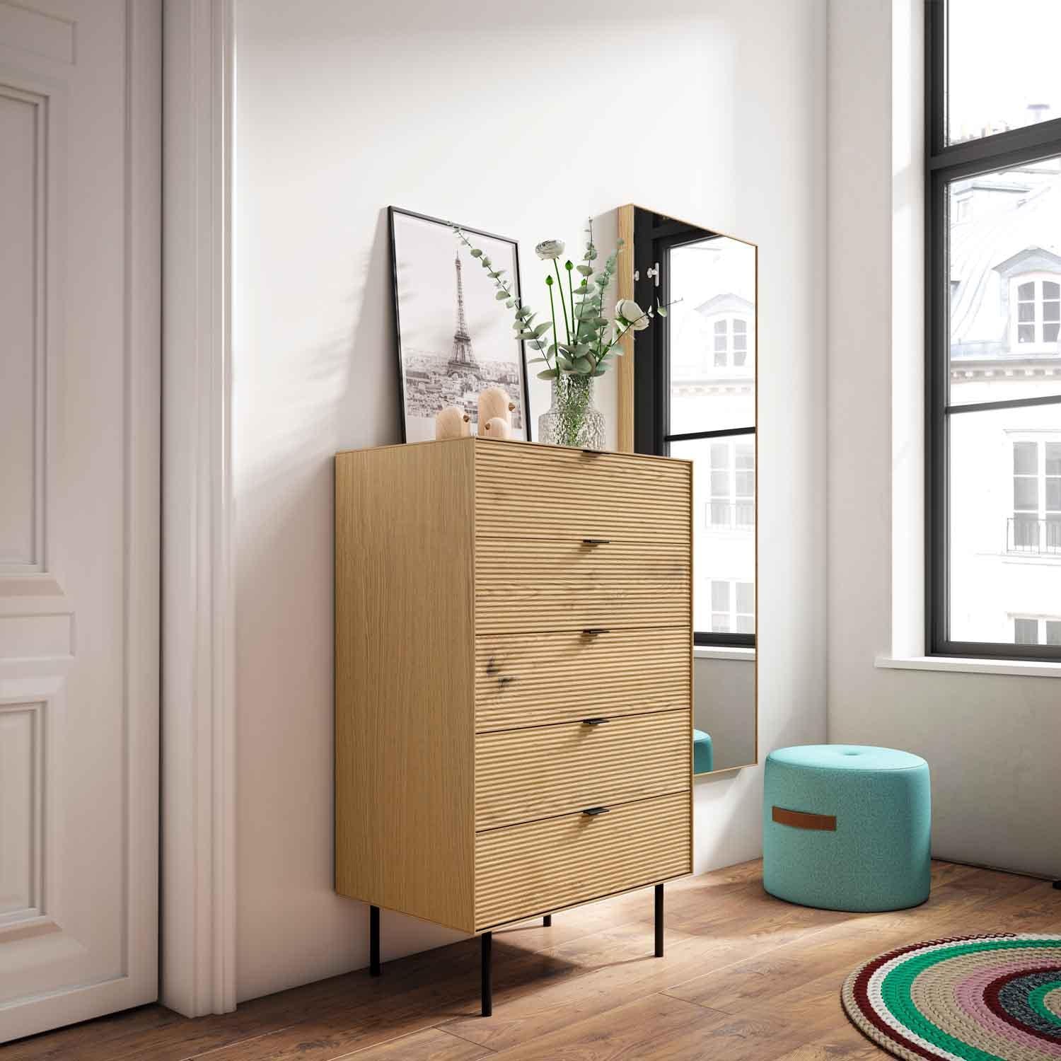 Comprar Sinfonier Tulsa 5 Cajones online en KitMuebles