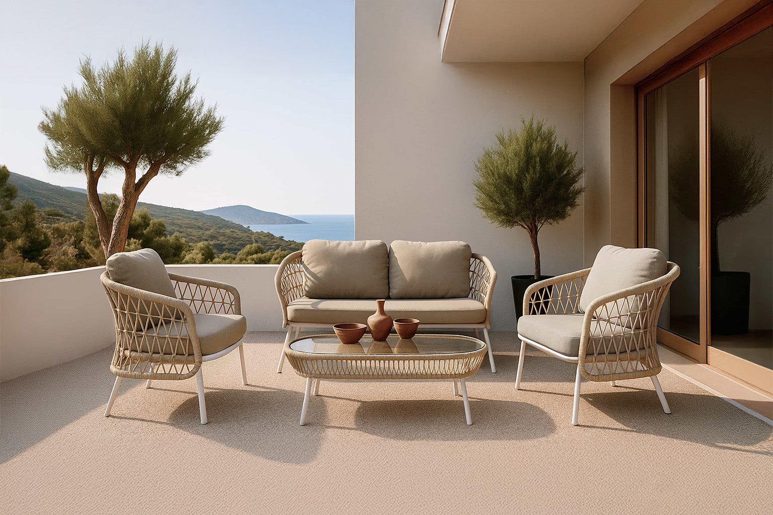 Set Odesa Sofa+Sillones+Mesa Centro