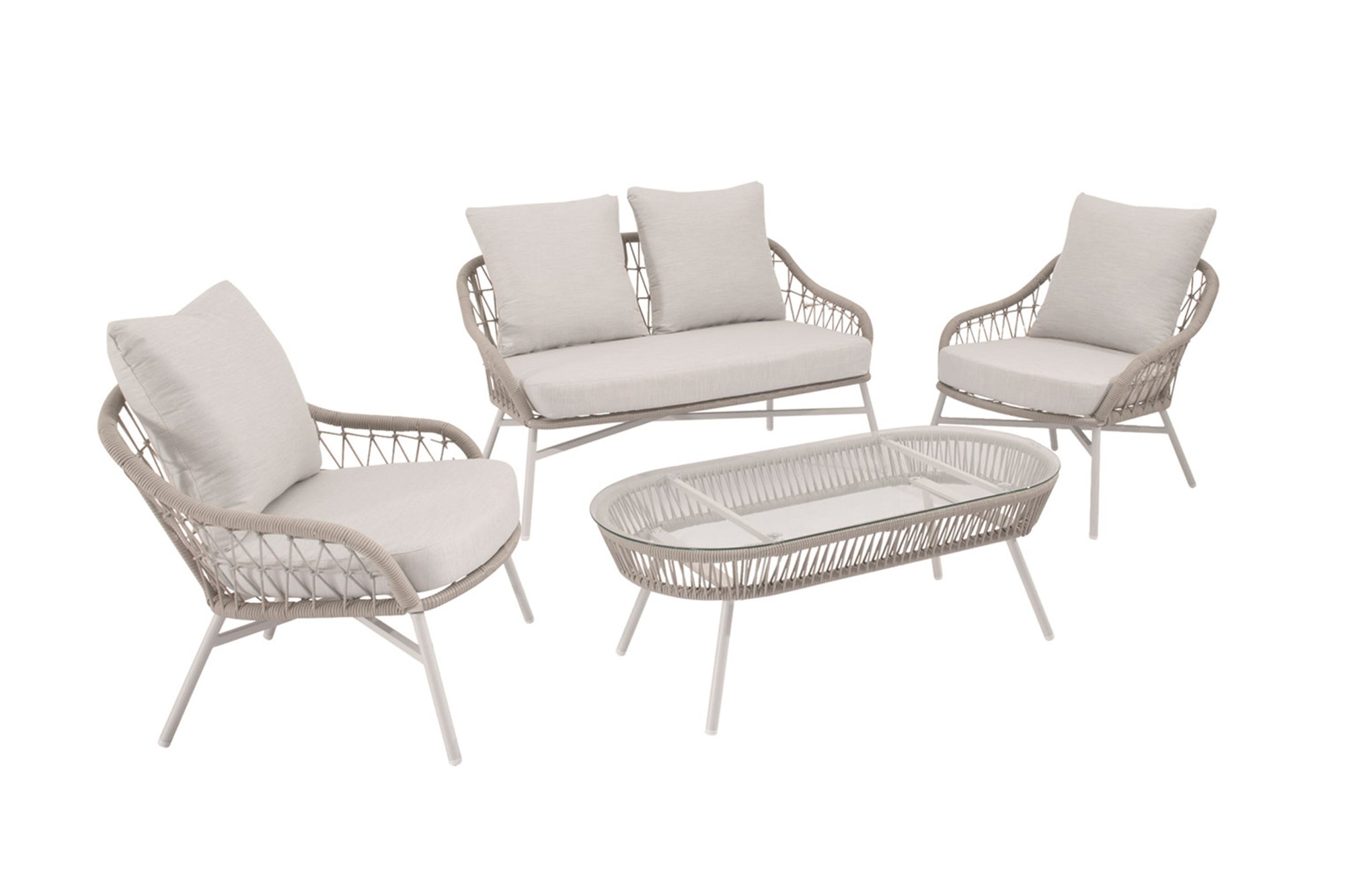 Comprar Set Salonica Sofa+Sillones+Mesa Centro online en KitMuebles