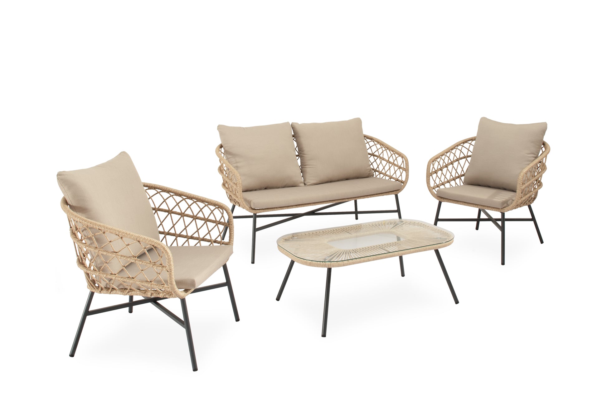 Comprar Set Perugia Sofa+Sillones+Mesa Centro online en KitMuebles